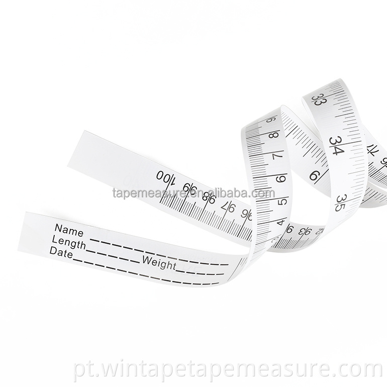Régua de papel de tamanho personalizado para crianças Fita médica descartável de 100 cm